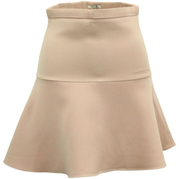 Miu Miu Fluted Mini Skirt in Pastel Pink Polyester - Picture 1 of 5